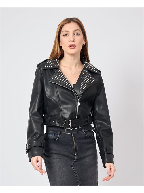 Gio Cellini studded faux leather jacket GIO CELLINI | EJ059NERO